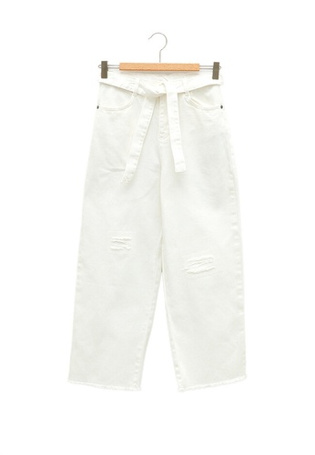 LC WAIKIKI white Wide Leg Gabardine Girls' Trousers E487DKA6ED517DGS_1