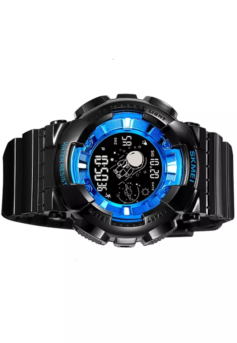 Jam Tangan Digital Pria Waterproof Many Function Strap Tali Material TPU DV53 ORIGINAL