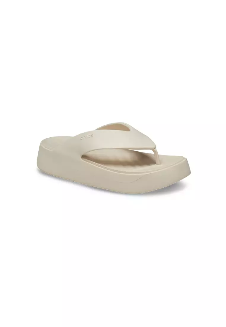 Discount on Crocs  shoes - SKU: Women's Getaway Platform Flip in Stucco
