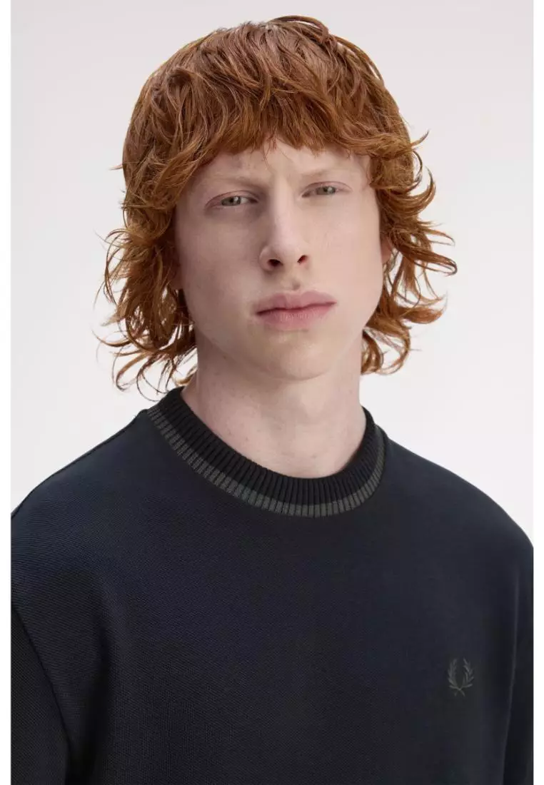 Fred Perry M7 Crew Neck Pique T-Shirt (Navy)
