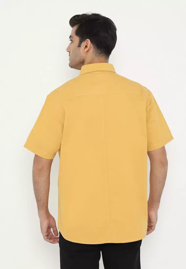 POLICE Kemeja Polos Cotton Regular Fit Pria