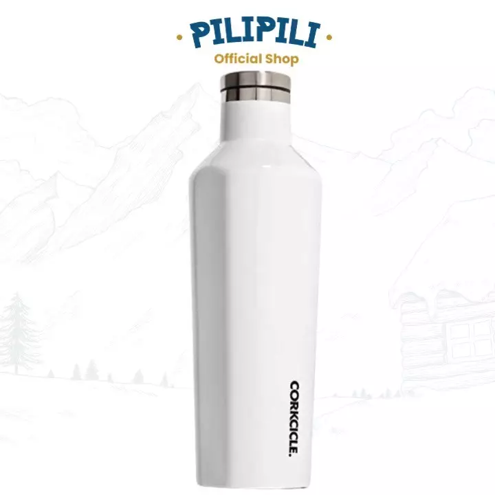 Corkcicle Canteen 16 oz / 475 ml Gloss White