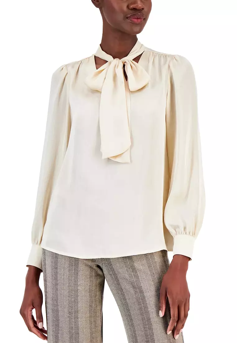 Petite long outlet sleeve blouses