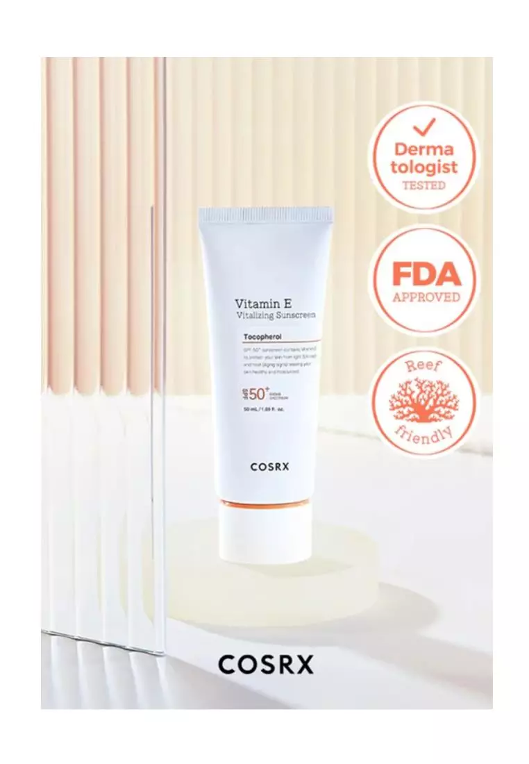 Cosrx Vitamin E Vitalizing Sunscreen (SPF 50++)50ml(Exp:2027.04)