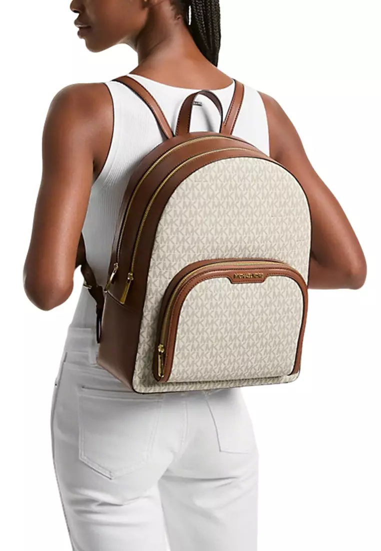 Jaycee Medium Logo Backpack In Vanilla 35S2G8TB7B
