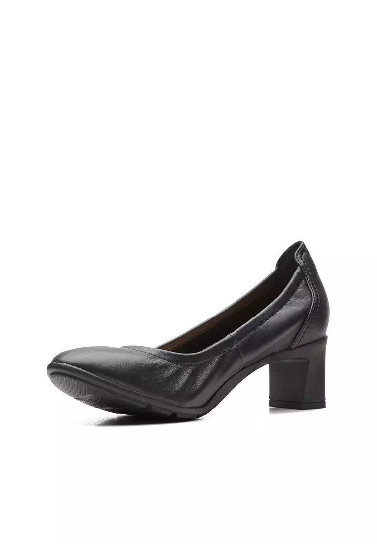 Buy Clarks Clarks Neiley Pearl Black Leather Shoes Online | ZALORA Malaysia