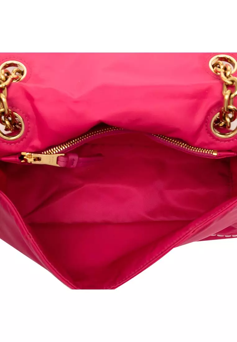 Pre-Loved Prada Tessuto Chain Flap Crossbody