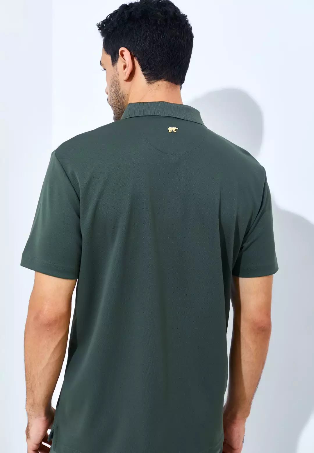 Jack Nicklaus Robertson Premium Solid Polo Virtual Olive