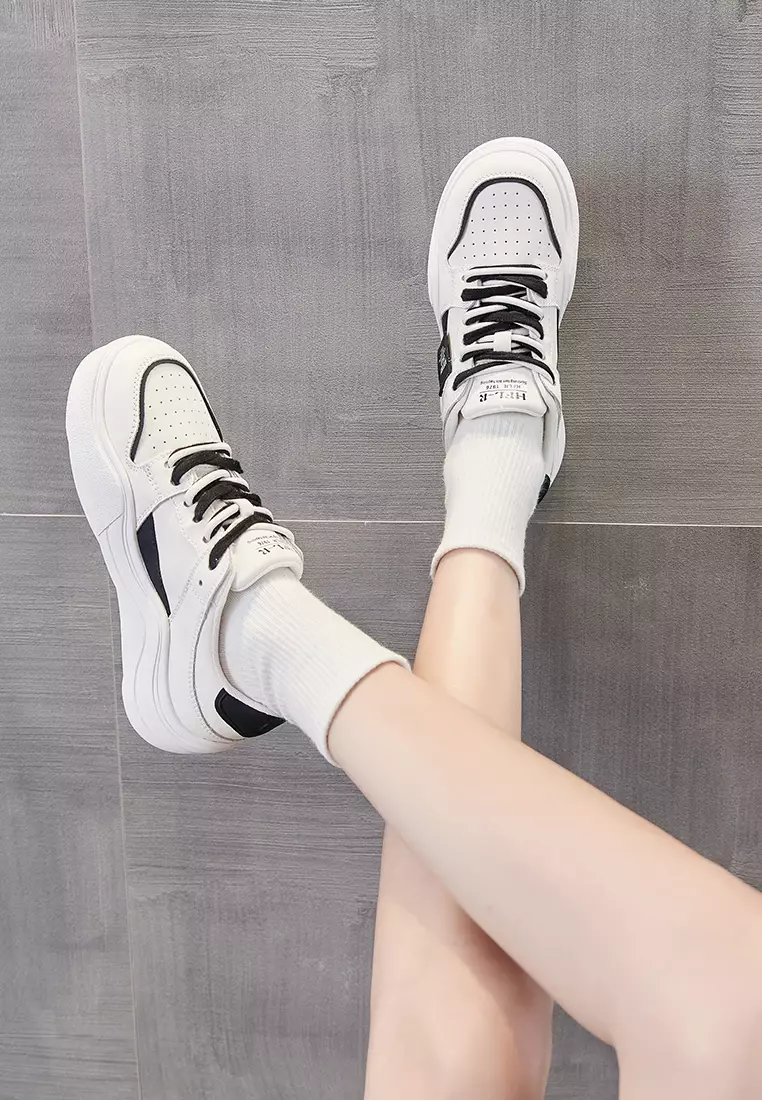Platform Casual Leather Sneakers RX3329