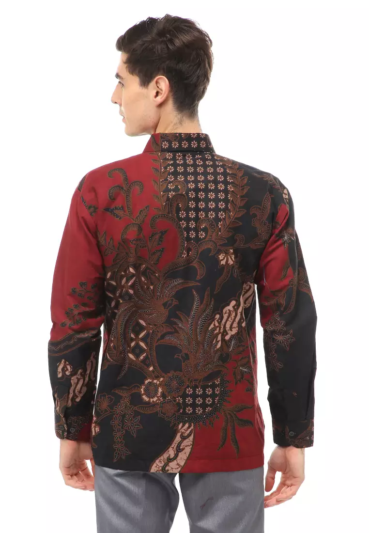 Kendrick Atasan Formal Kemeja Batik Pria Jayanegara Long Sleeve Material Cotton ORIGINAL