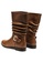 London Rag brown Tan Slouch Ankle Boots in Faux Leather 0D718SHCDC0DD4GS_3