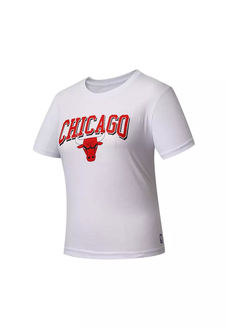 Team Logo Print Chicago Bulls Regular Fit Womens T-shirt