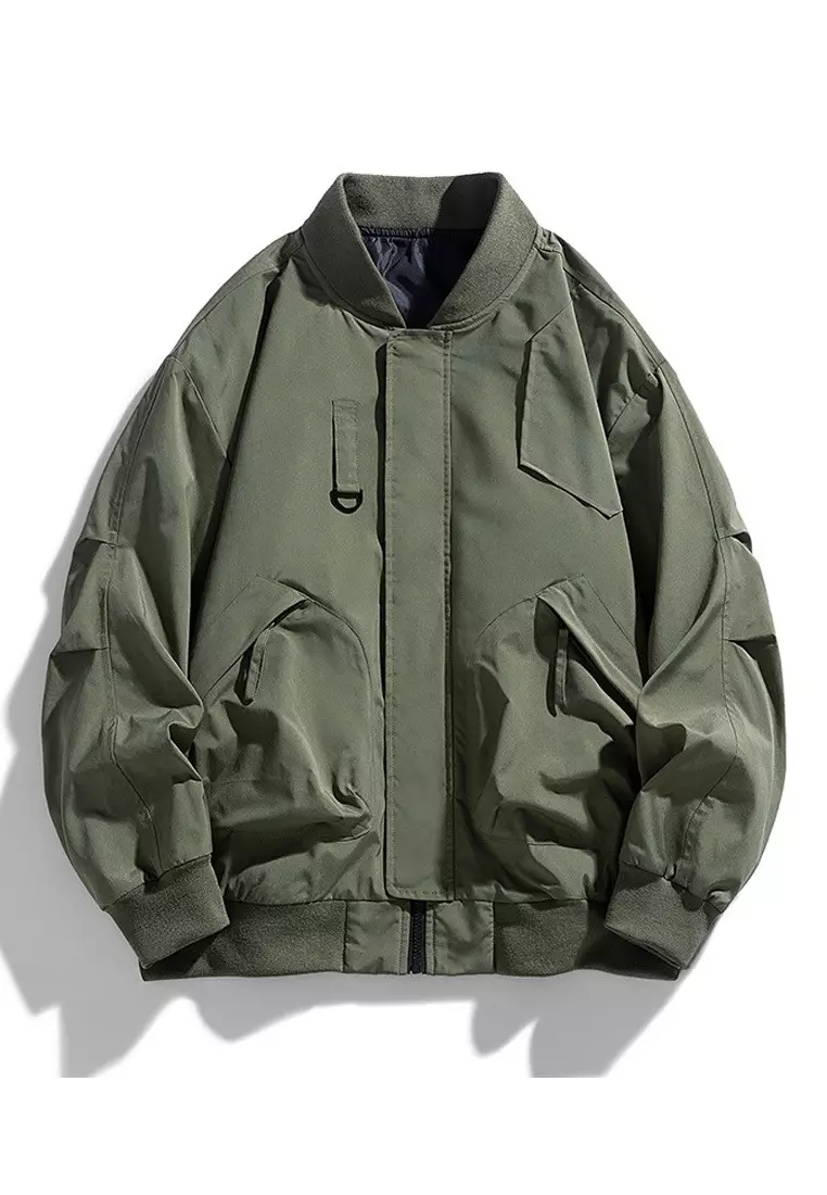Stylish Bomber Jacket Baseball Coat