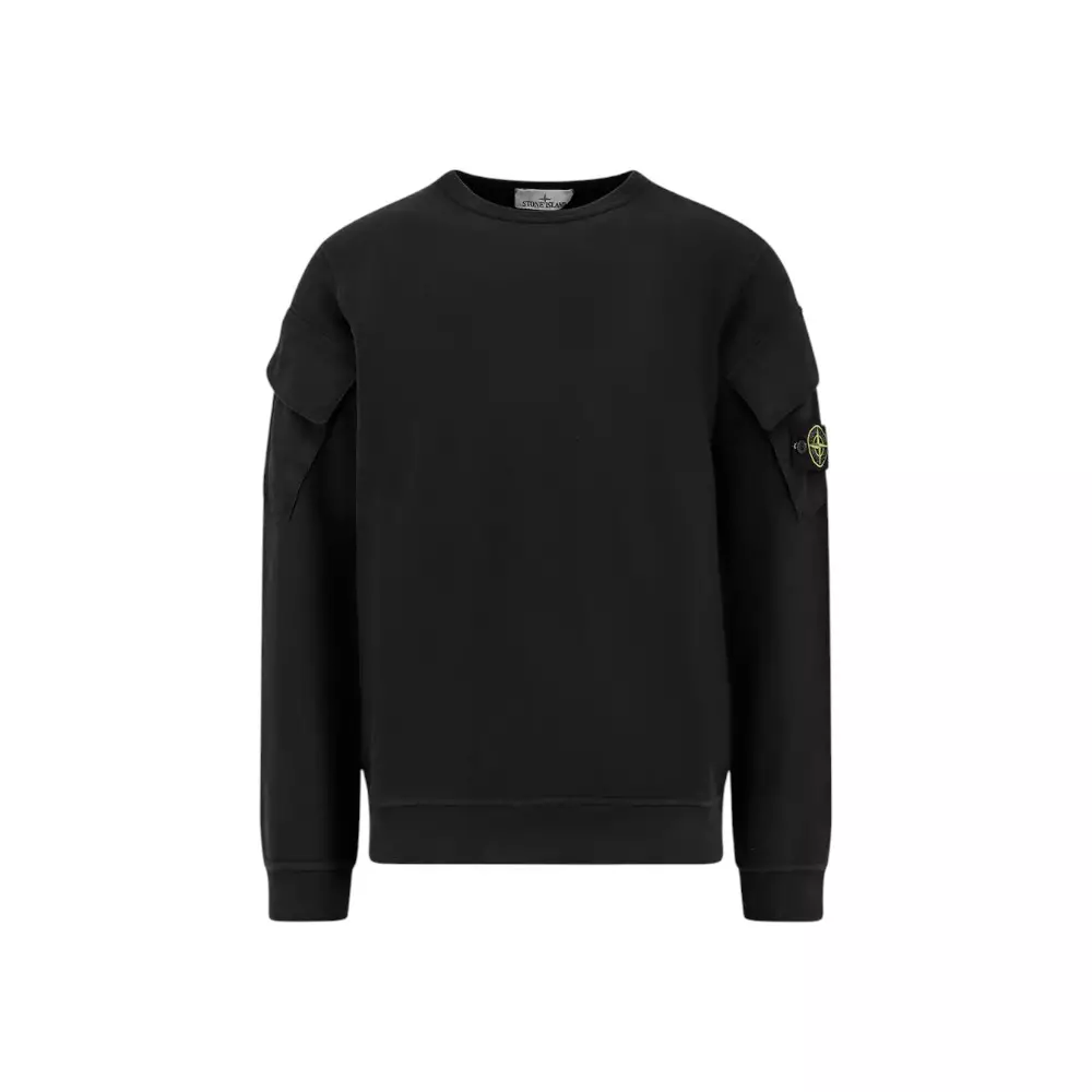 Jual Stone Island 6100008 Brushed Organic Cotton Fleece Sweatshirt