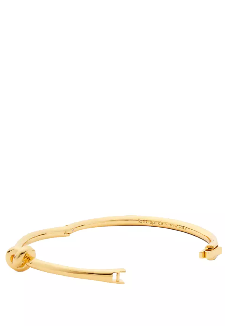 Kate Spade Sailor's Knot Hinge Bangle Bracelet in Gold o0R00065