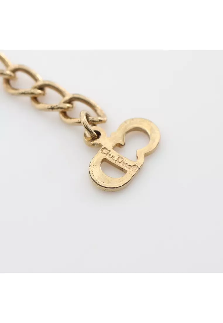 Chr dior gold necklace outlet
