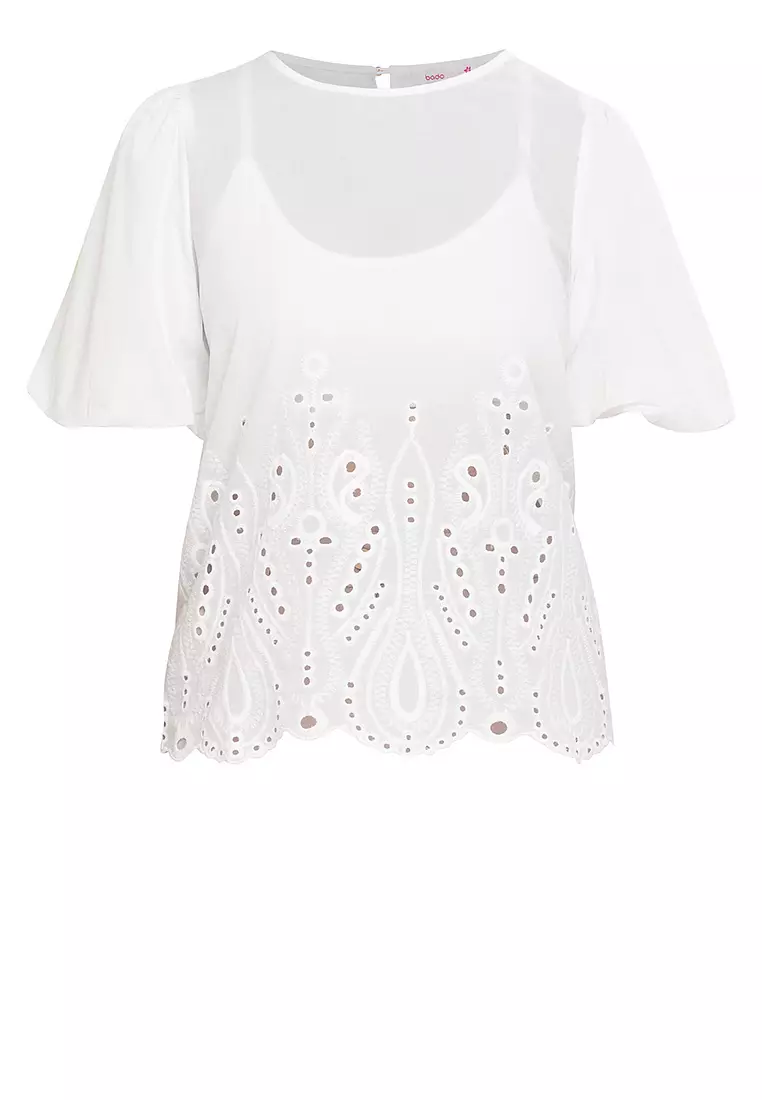 Clervon Eyelet Filipiniana Blouse