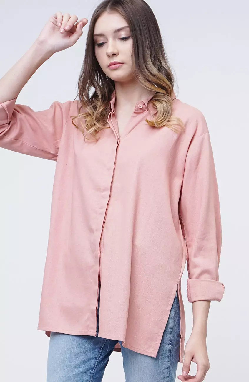Kemeja Wanita Baina Pink