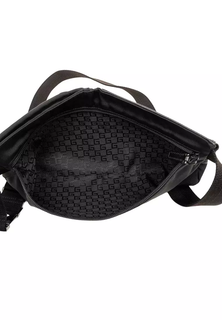 Pre-Loved Gucci Nylon Double Pocket Belt Bag