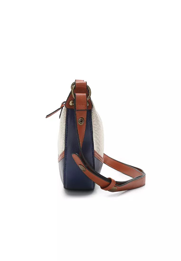 Women's Top Handle Bag / Sling Bag / Crossbody Bag - Blue