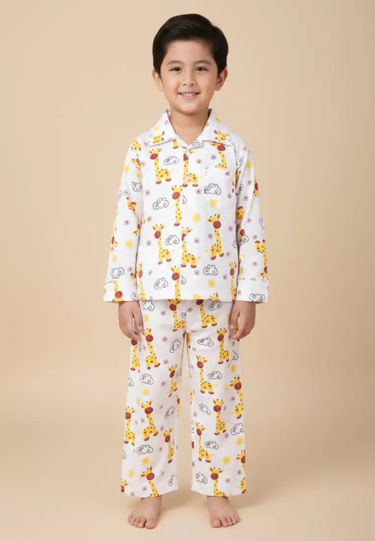 Baby And Kids Pajama Nightsuit Set - Tall as a Giraffe