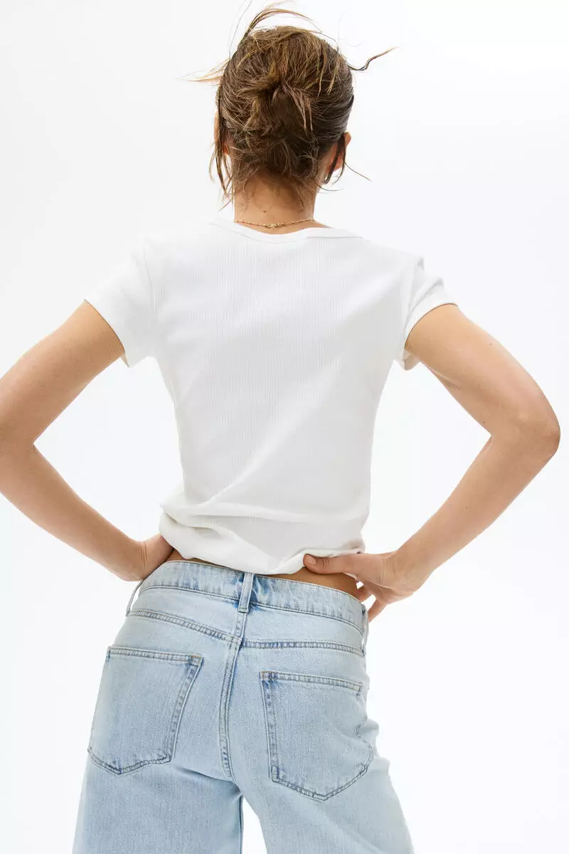 Denim Bermuda shorts