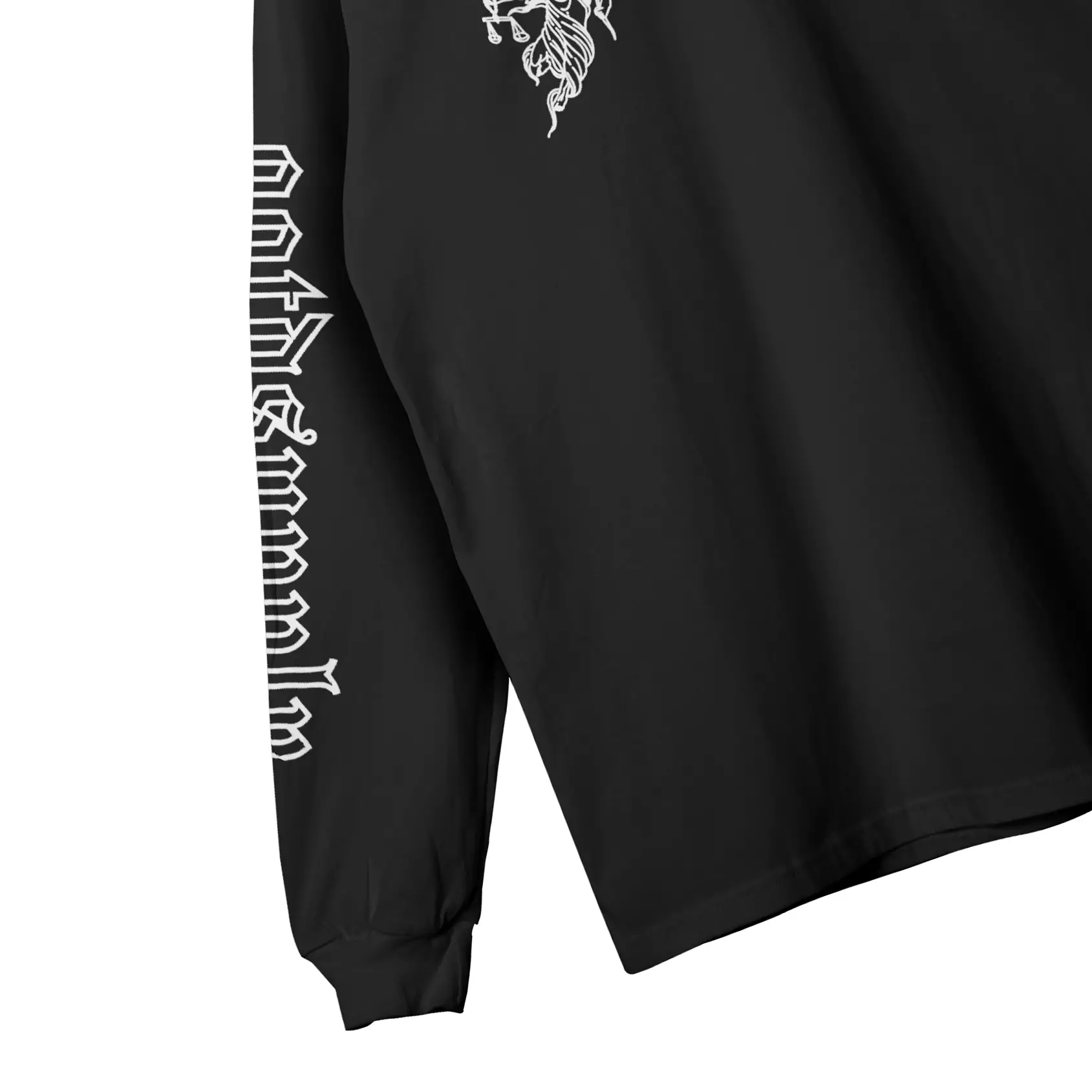 OOTDSUPPLY Longsleeve Orthodox Black l Kaos Lengan Panjang Pria dan Wanita