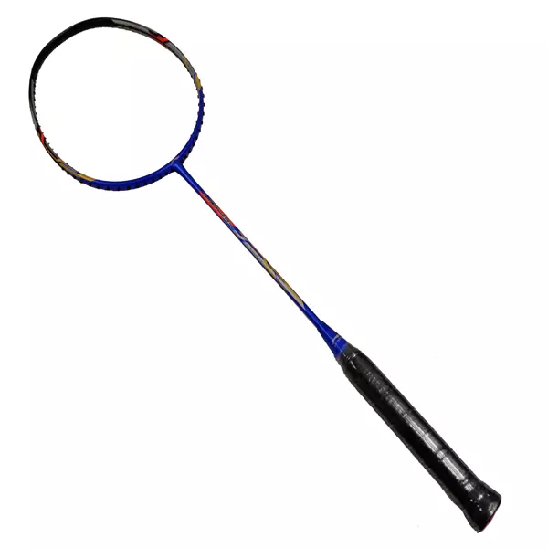 Li-Ning Badminton Racket Turbo 99 Free Senar + Grip + Cover - Blue/Black