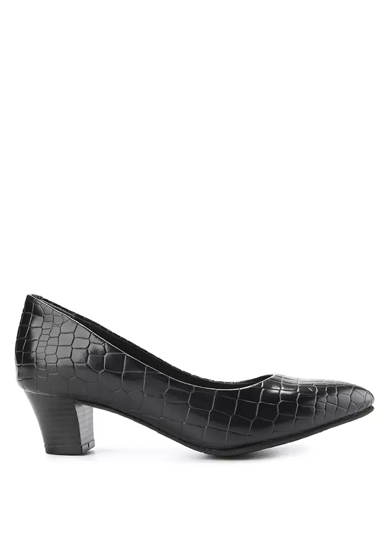 Vanny Pantofel Wanita Formal Kantor Pumps Hak 5 cm Black