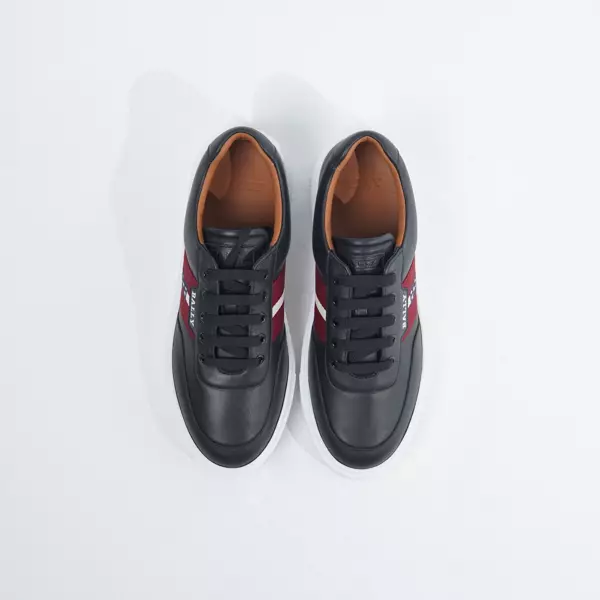 Sepatu BALLY CASSYAN B BLUE STRIPE RED WHITE BLACK SNEAKER 100% ORIGINAL