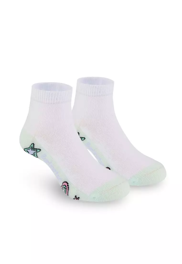 Burlington Girl's Cotton Lite Casual Ankle Socks 3 pairs in 1 pack BGCKG64