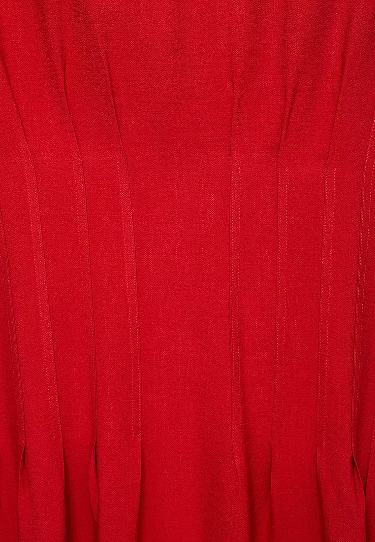 A-Line Dress With Pleats