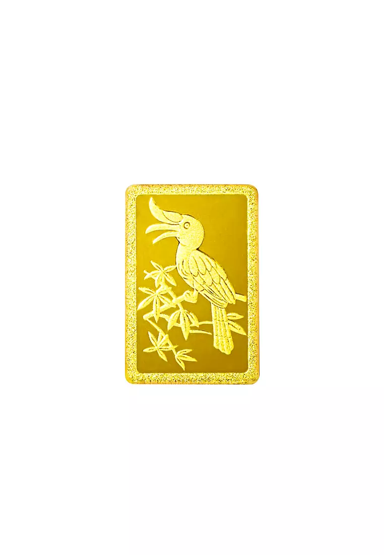 TOMEI Hornbill Gold Bar 1G Purple Card | Fine Gold 9999