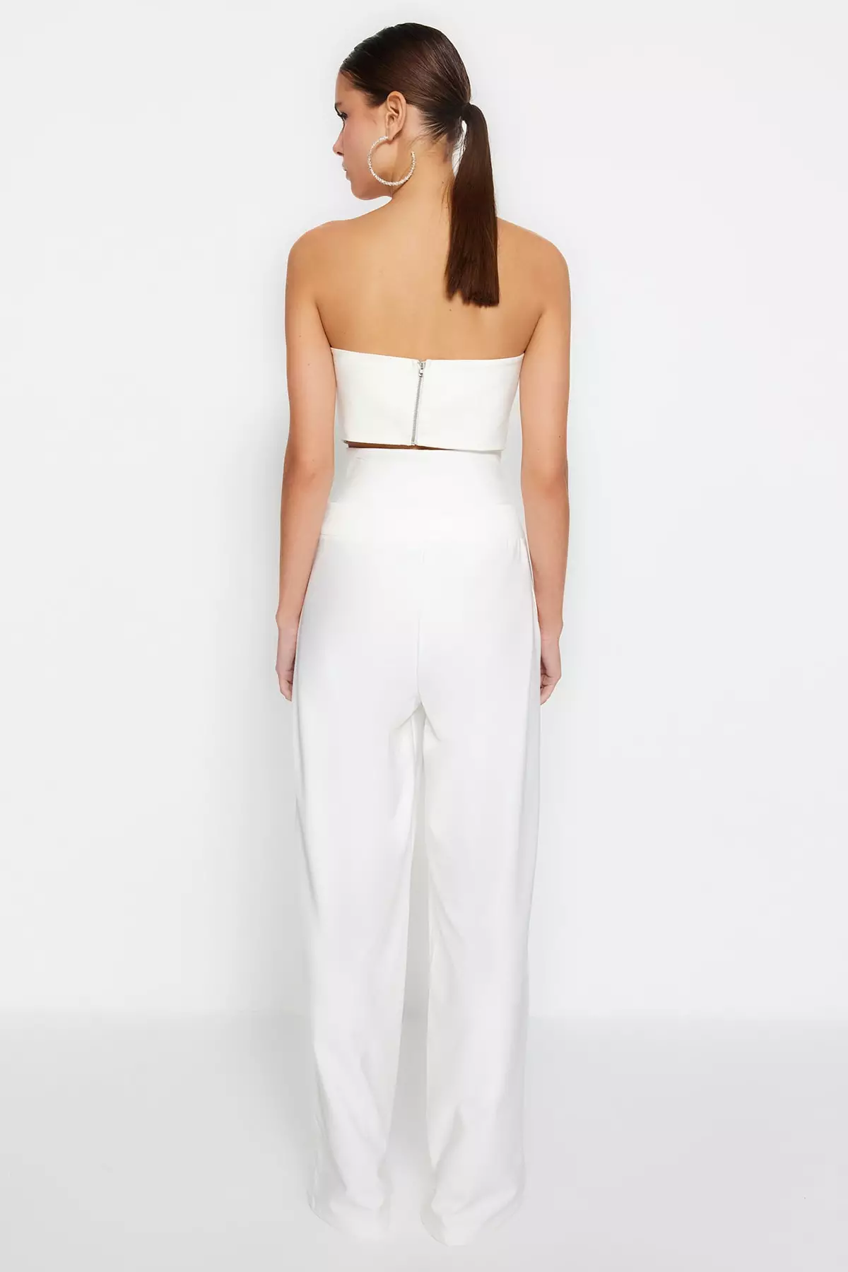 Woven Corset Detailed Trousers