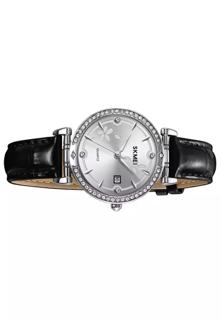 Jam Tangan Analog Wanita Elegant 2169 ORIGINAL - Silver Black