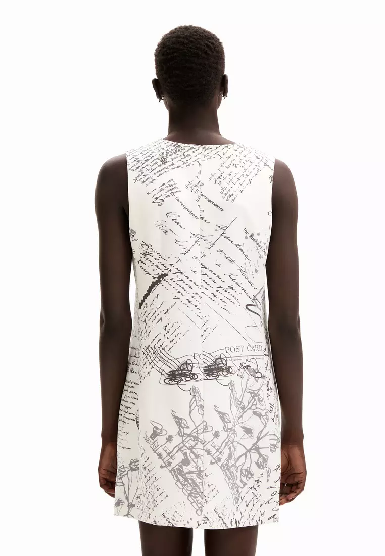 Desigual Woman Letter Print Midi Dress