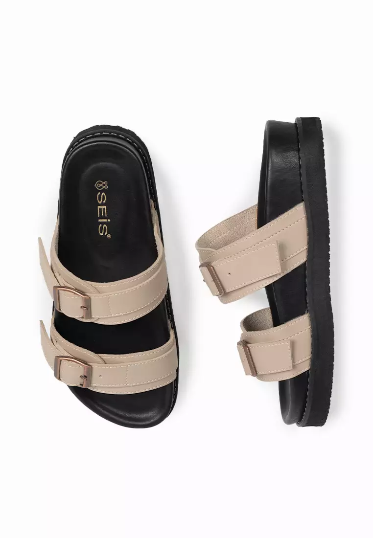 SEIS Jona Sandal Wanita Platform Series - BEIGE