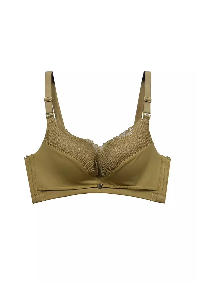 Buy ZITIQUE Women's 3/4 Cup Non-wired Push Up Bra - Yellow in 2024