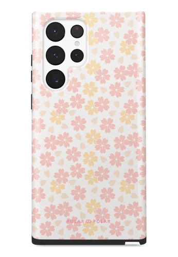 Polar Polar pink Light Pink Sakura Samsung Galaxy S22 Ultra 5G Dual-Layer Protective Phone Case (Glossy) A546FACB17AD71GS_1