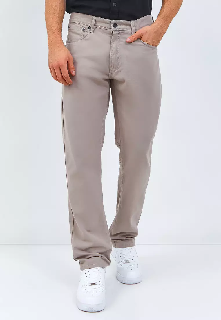 Emba Denim - BS08.1 Celana Pria Regular Fit Material Kanvas