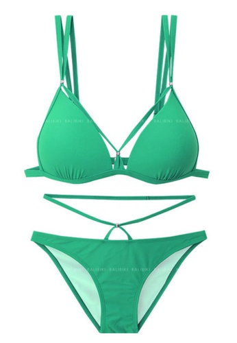 LYCKA green LNN1269 Korean Lady Bikini Swinwear Green 7A3CAUSED6B203GS_1