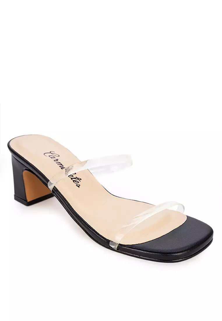 Vinyl Low Heeled Slide