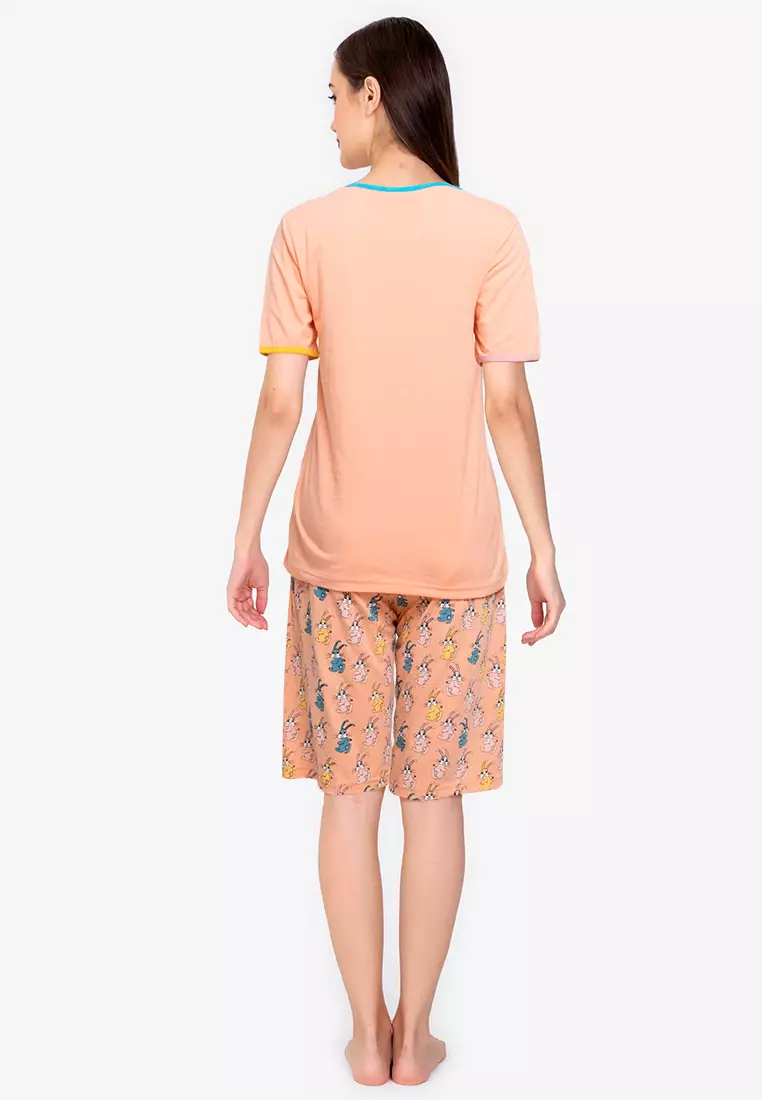 Pyjama Pijama Short Sleeve Short Pants Sleepwear