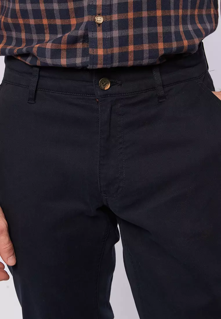Slim Straight Ankle Chinos Pants