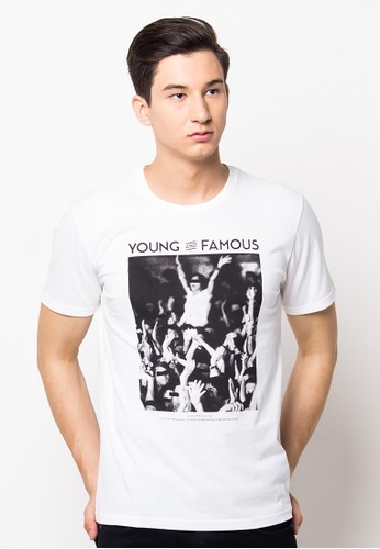 T-SHIRT YOUNG & FAMOUS WHITE