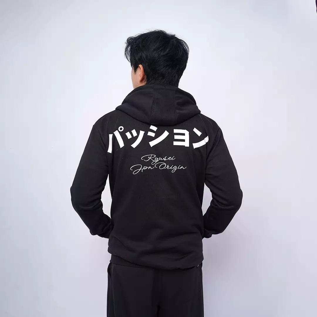Ryusei Jaket Pria Passion Black