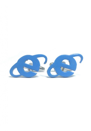 Splice Cufflinks blue IE Cufflinks SP744AC68EMHSG_1