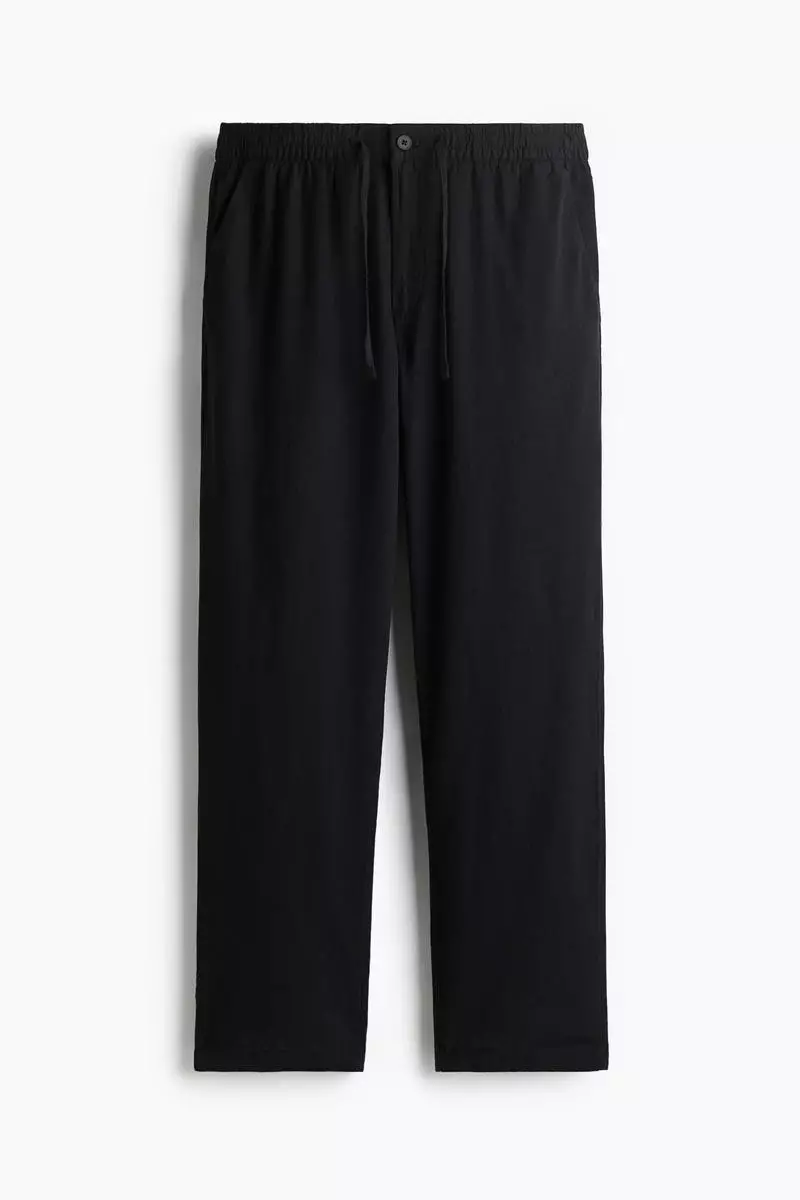 Regular Fit Linen-blend trousers