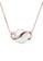 Majade Jewelry white and gold White Pearl Saturn Necklace In 14k Rose Gold 62F4AACB56B612GS_1