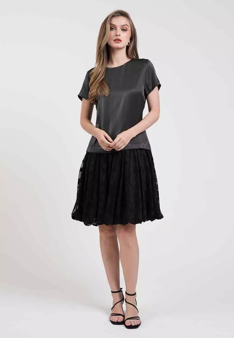 Sophie Floral Laced Midi Dress